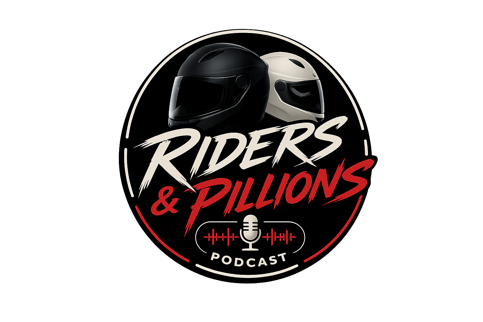 Riders and Pillion Podcast logo